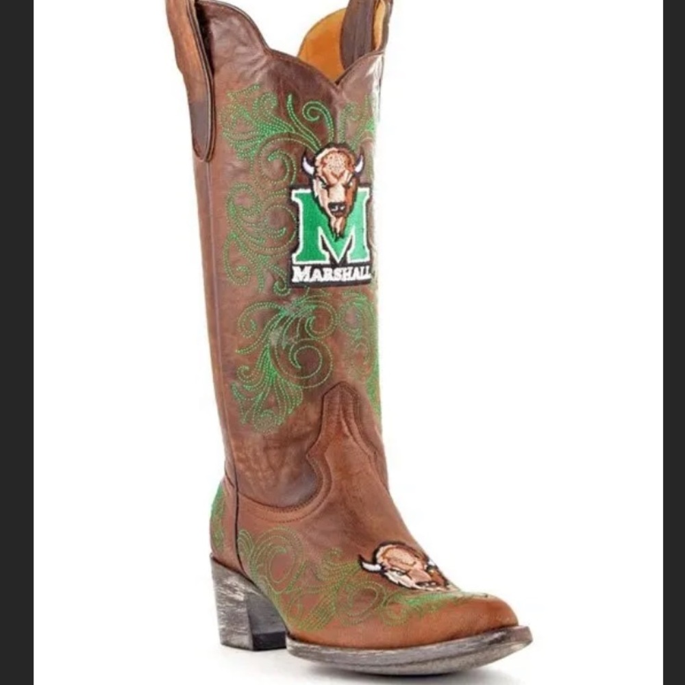 Gameday Boots Marshall Thundering Herd Cowboy Boots Women Size 8.5
